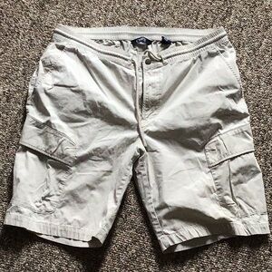 2/$15 Chaps Light Khaki Cargo Shorts Relaxed Fit